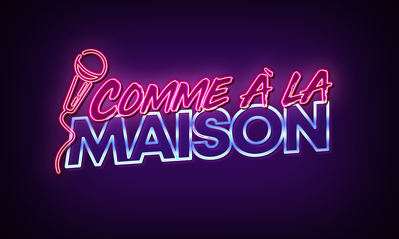 Création de logo et identité visuelle pour l'émission Comme à la maison de GuiHome – ExtraGraphic
