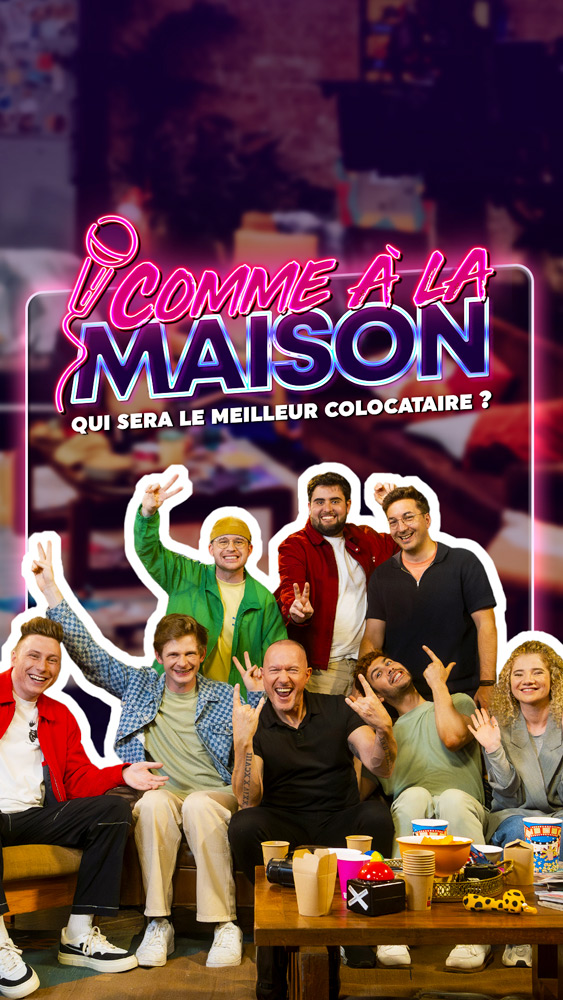 Création logo et identité visuelle pour l'émission Comme à la Maison de GuiHome – ExtraGraphic