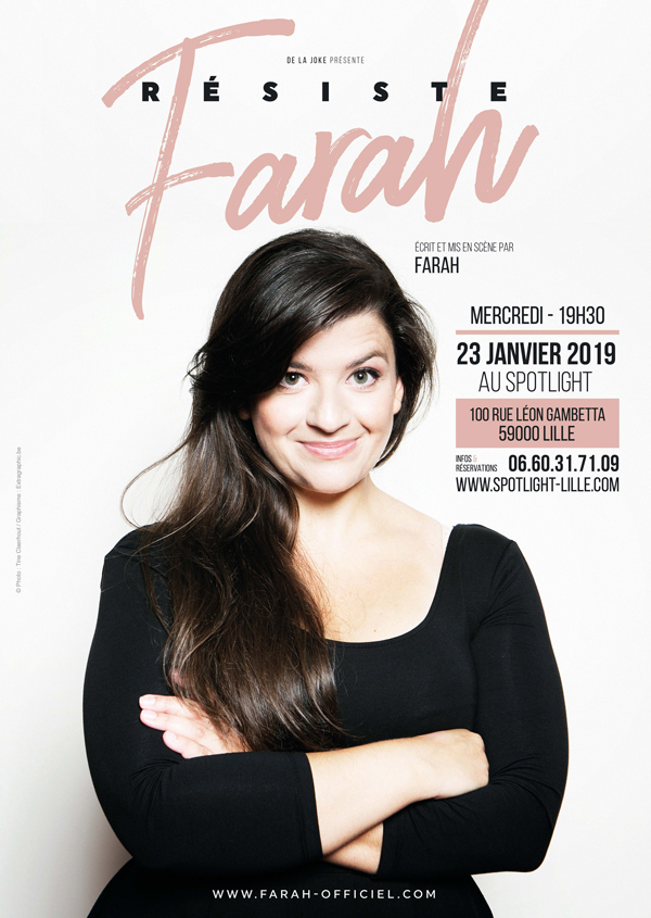 Création affiche Farah : Résiste