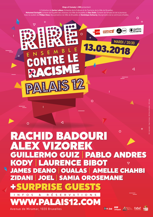 Création Affiche Festival Rire Ensemble Bruxelles